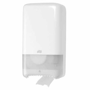 Tork Twin Mid-size Autoshift Toilet Roll Dispenser White T6